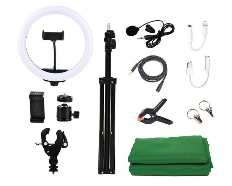 Jack Brown 13" Studio Video Creator Ring Light &amp; Accessories Kit