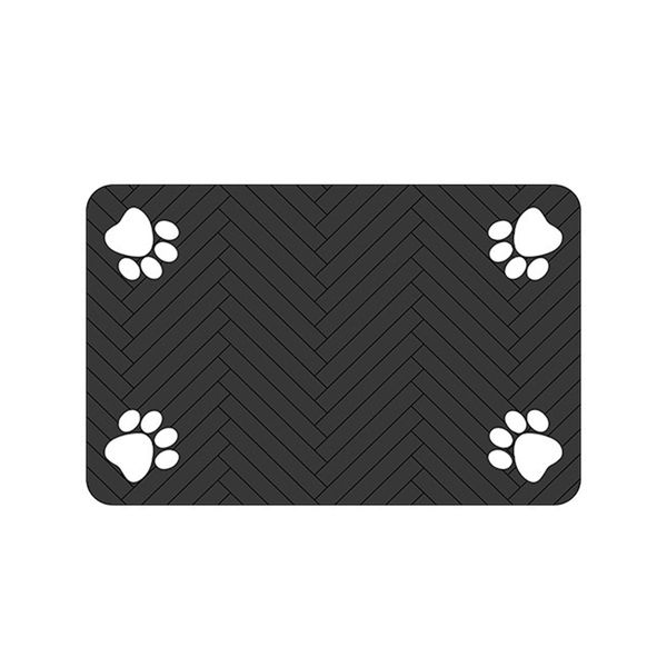 Pet Feeding Mat, Absorbent Pet Meal Mat, used for Food and Water Bowls
