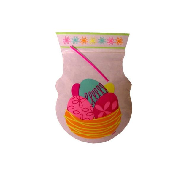 Wilton 15pk Easter Basket Shap Party Candy Treat Sweet Gift Bags With Ties