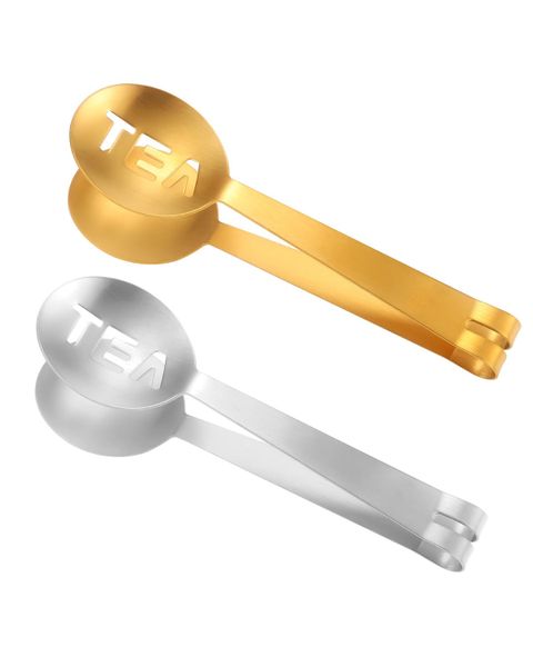 2 Piece Tea Bag Squeezer, Stainless Steel Tea Spoon for Loose Tea Round Tea