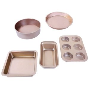 5 Piece Non-stick Bakeware Set Cake Muffin Cupcake Pan