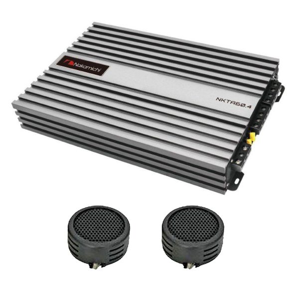 Nakamichi NKTA60.4 1500w 4 Channel Class A/B Amplifier &amp; Evo Tweeters
