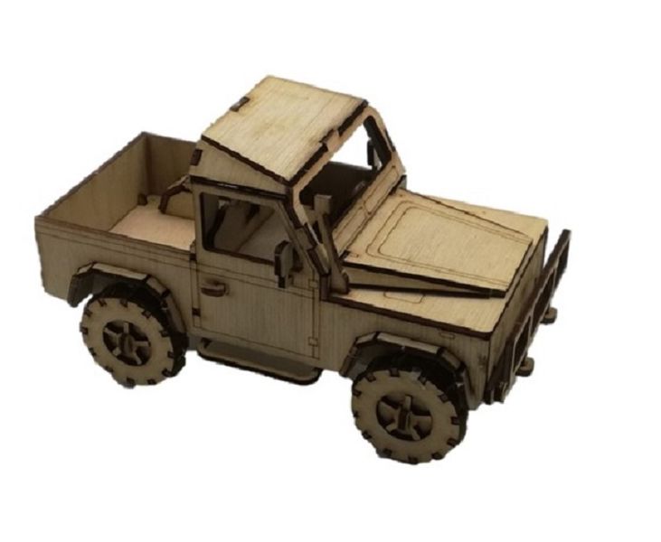 Land Rover Vehicle 3D Puzzle Wooden 3D Model Everything laser car kit