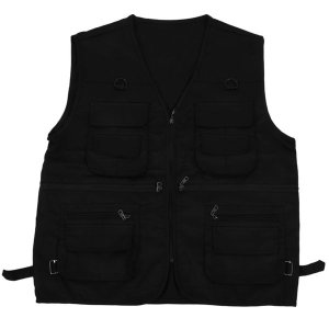 Men'S Fishing Vest With Multi-Pocket Zip For Photography, Hunting,Travel