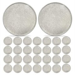 30 Pcs Challenge Coin Blanks Coins Laser Engravable Coin silver