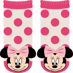 MINNIE MOUSE By Disney Official Licensed - Baby Rattle Socks (6-12 Months)