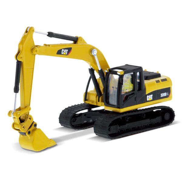 Diecast Masters 1/87 CAT 320D L Hydraulic Excavator with multiple tools