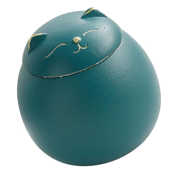 Ceramic Airtight Jar Tea Storage Cat Shape A