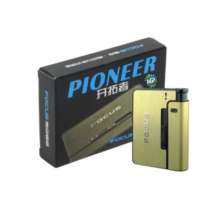 Cigarette Storage Case with Slide Dispenser - Compact Metal Design