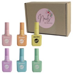 BB UV/LED Gel Nail Polish - Shades of Pastel - 6 Piece