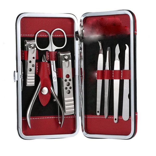 Manicure &amp; Pedicure Stainless Steel Set - 8 Piece