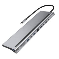 Woo USB C Hub Type C Adapter 11 in 1
