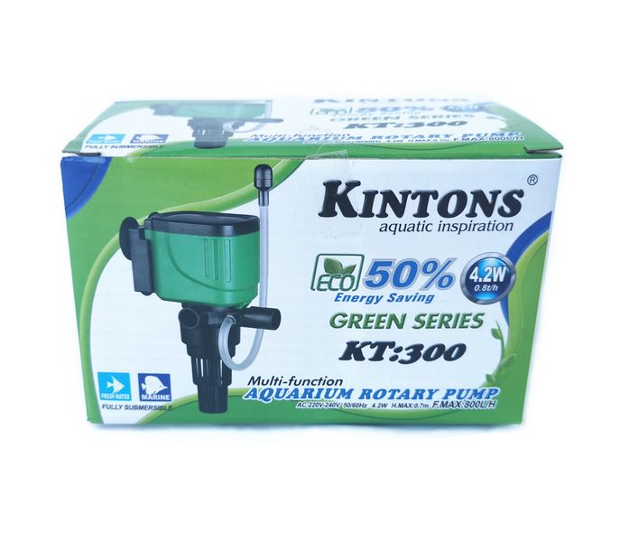 Kintons Kt300 Aquarium Rotary Pump 4.2w H.Max: 0.7m, F.Max:800L/H