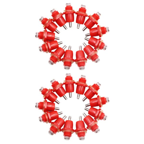50Pcs Poultry Chicken Nipple Drinker Spring Type With Automatic Water