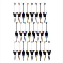 25 Pcs Beadable Wine Stoppers for Wine Bottles Decorative