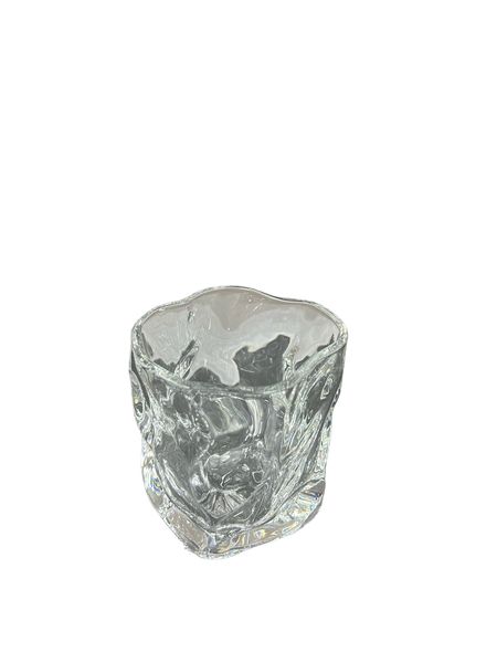 Luxurious Twisted Crystal Clear Whiskey Glasses