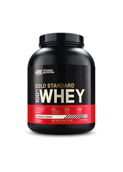 Optimum Nutrition Gold Standard 100% Whey (2268g) 74 Serving - Cookies &amp; Cream