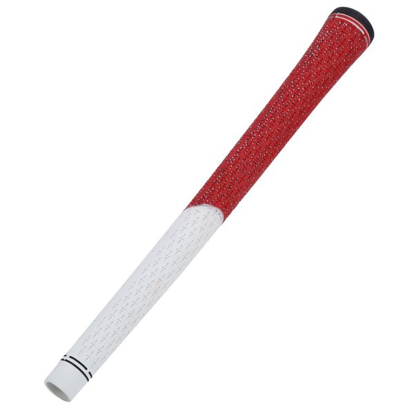 White/red rubber golf grip 12.5mm anti-slip
