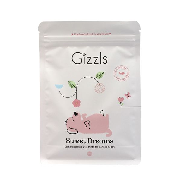 Gizzls Peanut Butter and Chamomile Calming Dog Treats