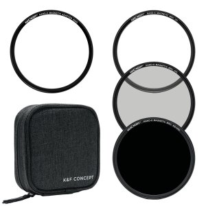 K&amp;F 72mm Magnetic Filter Kit with UV a CPL and ND1000 in a Pouch | SKU.1625