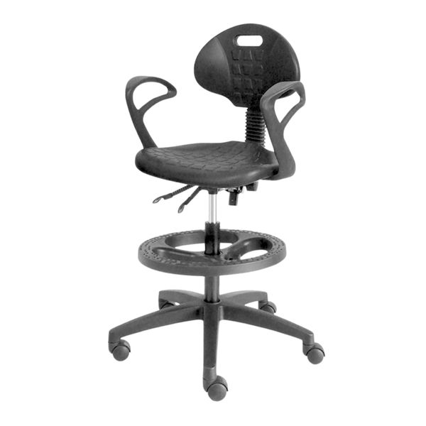 Chi Industrial Stool Chair: The Simple - Tall (With Arms)