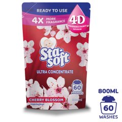 Sta-soft Ultra Concentrate Cherry Blossom 800ml Fabric Softener