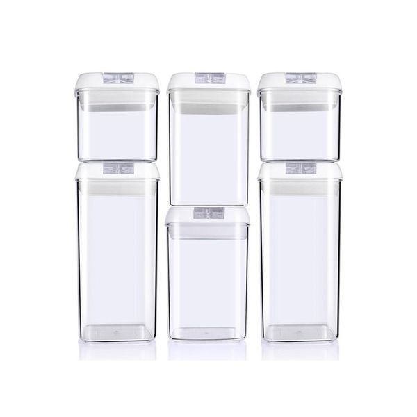 (JDBY-WS6PK) Airtight Food Storage Containers Set 6 Piece Organisation