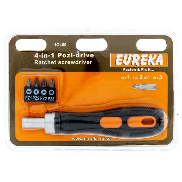 EUREKA Screwdriver Ratchet PZ1;2;2;3 Q:1 1GL60U