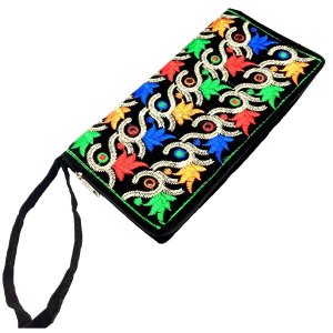 Swirls 25X13 Hand Held Pouch with Bend