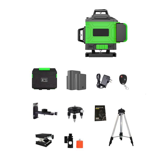 16 Lines Laser 360 Level Self Leveling Professional 4D Green Cross Line