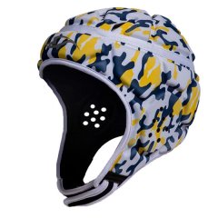 Stormforce INT. Rugby Headgear - Camo Royal Blue/Yellow - Xlarge