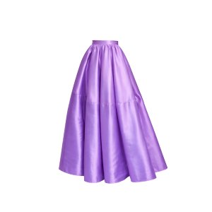 Wansati Elegant High-Waisted Satin Maxi Skirt