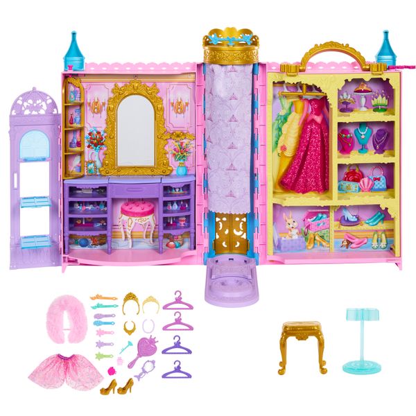 Disney Princess Ready For The Ball Playset With 2 Fashions, 25 Accessories