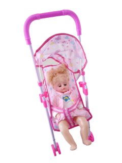 Lovely Baby Doll and Stroller Set