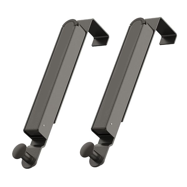 Folding Clothes Drying Rack Door Hook Clothes Hanger Portable Black