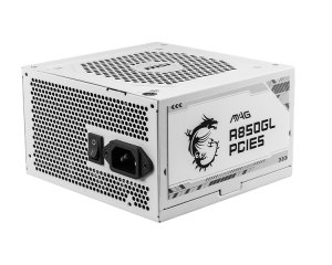 MSI MAG A850GL PCIE5 850W 80 Plus Gold PCIe 5.0 Fully Modular White