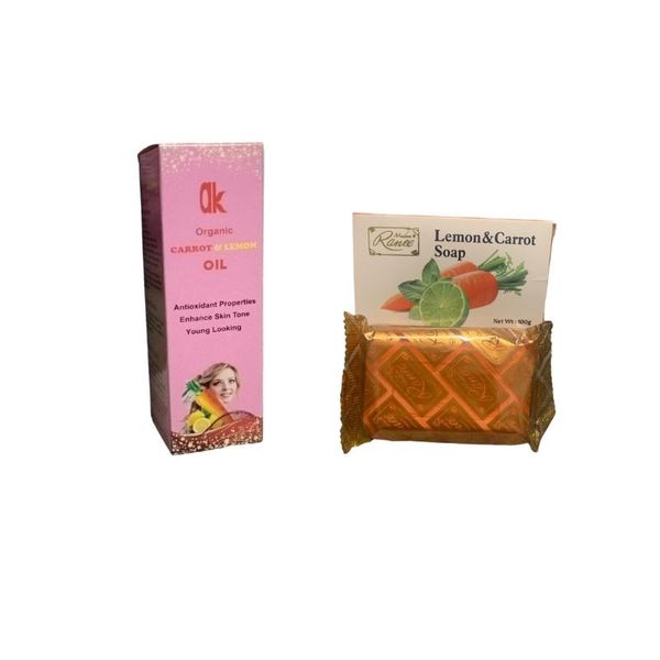 Carrot and Lemon Oil and Soap Combo