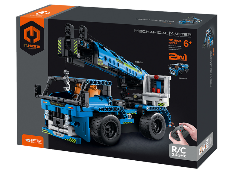 iM.Master 2-in-1 RC Crane Truck Construction set - 401 Pieces