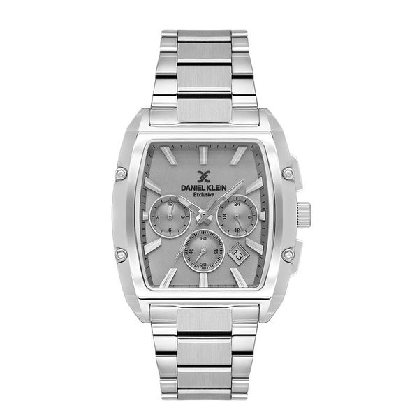 Daniel Klein Men Silver White Fashion DK1138011