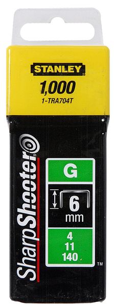 Stanley Tools - Heavy-Duty Staples - 6mm x 1000