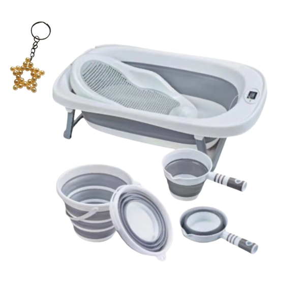 New Born/Toddler Folding Bathtub Set 3Piece