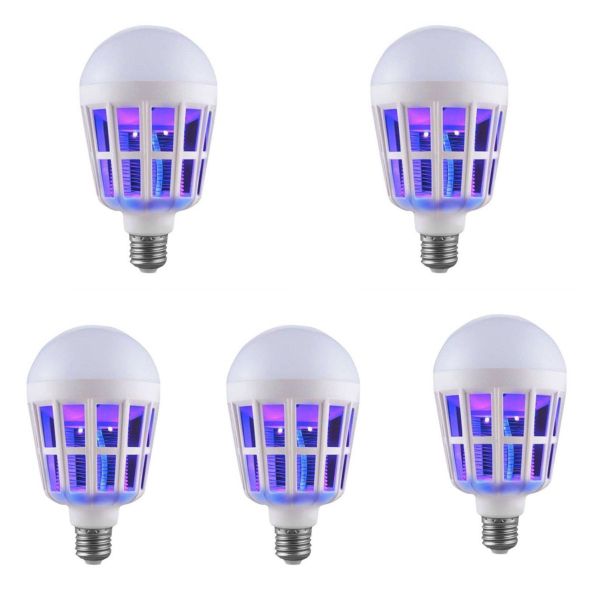 5PCS Mosquito Light killer Lamp E27 Bulb 6500K-MRUL