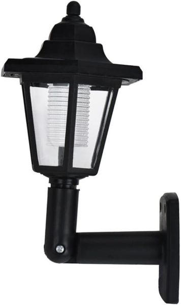 Unique Hexagon Solar-Powered Wall Light Outdoor Decorative Lantern