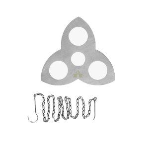 Portable Camping Tripod Board Outdoor Campfire Support Plate