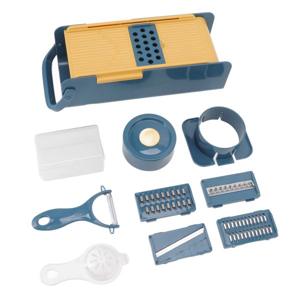Vegetable Grater ABS and Stainless Steel Vegetable Cutter with Blades