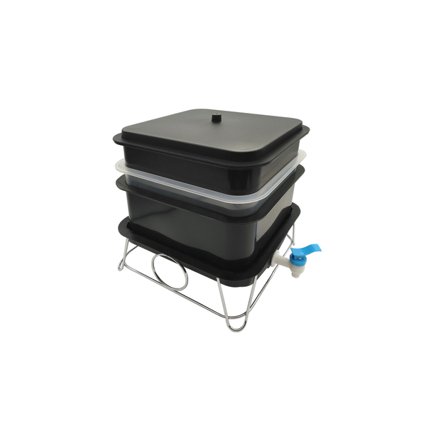 Worm Farm Indoor &amp; Outdoor Composting System - 15L - Black