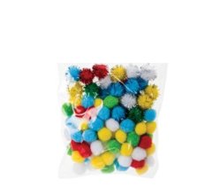 Crafting Glitter Pom Poms