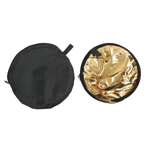 60cm Silver/Gold 2-in-1 Round Photo Light Reflector