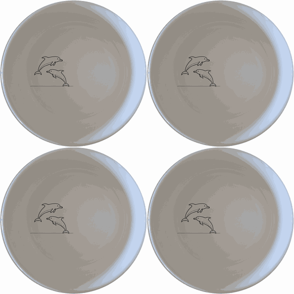 Silhouette Pod Jumping Dolphins Bowl Set of 4 - Range 3