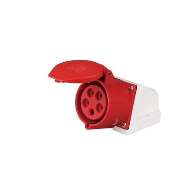 Industrial Socket Waterproof Aviation Socket 32A,5 Pin,3P+N+E,415V, IP67